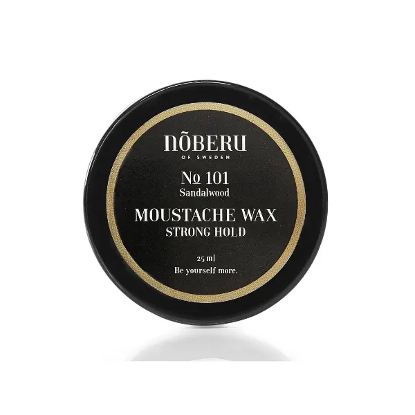 NOBERU CERA PARA BIGOTE FIJACIÓN FUERTE - SÁNDALO (25 ml)